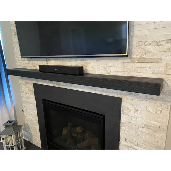 Millwood Pines Juna Floating Fireplace Shelf Mantel & Reviews Wayfair